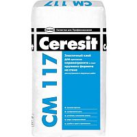 Клей Ceresit CM 117 цемент, для укладки плитки, эластичный 25 кг