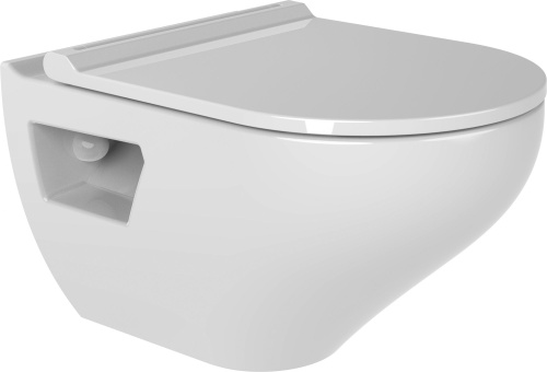 Комплект Унитаз подвесной Bien Ion безободковый + Система инсталляции для унитазов Ideal Standard ProSys с белой кнопкой фото 2