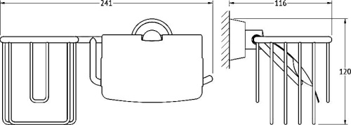 Держатель туалетной бумаги FBS Vizovice VIZ 054 с держателем освежителя воздуха фото 2