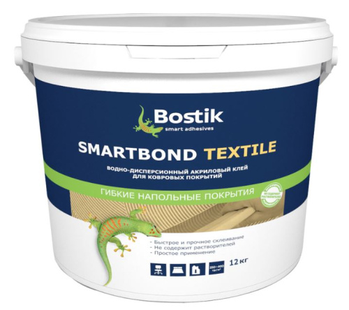 Клей для напольных покрытий Bostik SmartBond Textile 12 кг.