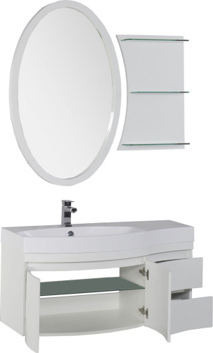 Мебель для ванной Aquanet Опера 115 белая L фото 3