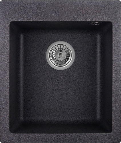 Комплект Мойка кухонная Granula GR-4201 графит + Смеситель Granula GR-2015 графит, для кухонной мойки