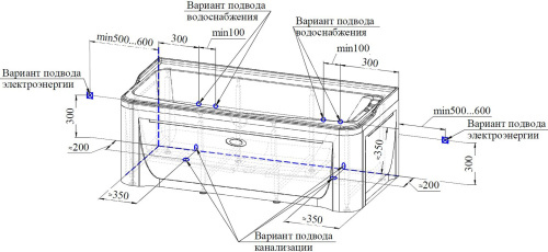 Акриловая ванна Radomir Винченцо 1-01-0-0-1-134 180x85 фото 3