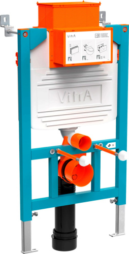 Комплект Унитаз подвесной Vitra Shift 7742B003-0075 с крышкой 191-003-009 + система инсталляции 800-2018 кнопка смыва хром фото 5