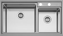 Комплект Мойка кухонная Seaman Eco Roma SMR-8650B с клапан-автоматом + Смеситель Seaman Eco Venice SSN-1068 для кухонной мойки