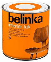Лак Belinka Interier Lak акриловый, для древесины, для стен и потолков, полуматовый