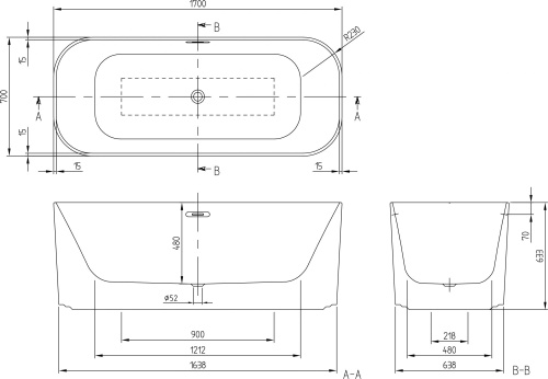 Акриловая ванна Villeroy & Boch Finion UBQ177FIN7N100V101 170x70, кольцо Design хром с подсветкой фото 10