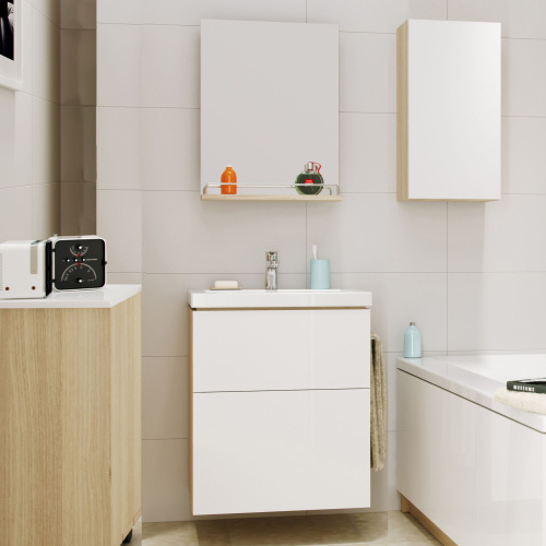 Мебель для ванной Cersanit Smart 80 ясень, белый фото 8