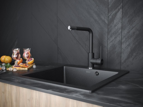 Смеситель Paulmark Honner Ho212018-401TB для кухонной мойки, антрацит фото 2