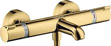 Термостат Hansgrohe Ecostat Comfort 13114990 для ванны с душем, полированное золото