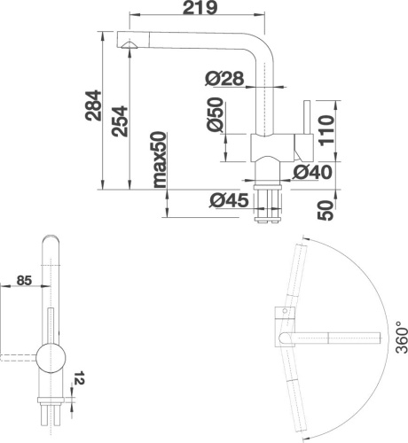 Смеситель Blanco Linus-F 514025 для кухонной мойки фото 7