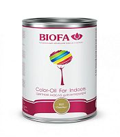 Цветное масло Biofa 8521-01 Color-Oil For Indoors, Серебро, для интерьера