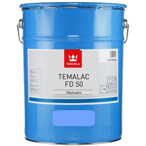 Краска Тиккурила Индастриал «Темалак ФД 50» (Temalac FD 50) алкидная полуглянцевая (9л) База TCL «Tikkurila Industrial»