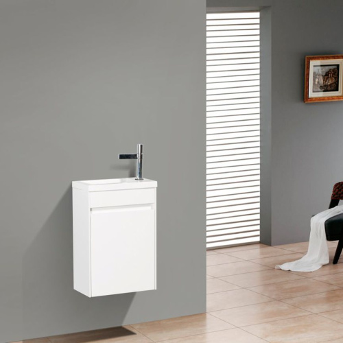Мебель для ванной BelBagno Pietra Mini 40 R bianco lucido фото 8