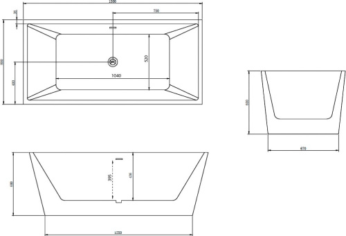 Акриловая ванна Abber AB9224-1.5 150x80 фото 3