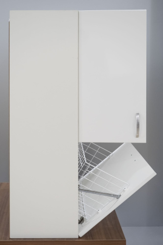 Шкаф DIWO Суздаль 60 над стиральной машиной, с бельевой корзиной фото 13