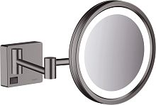 Косметическое зеркало Hansgrohe AddStoris 41790340 шлифованный черный хром
