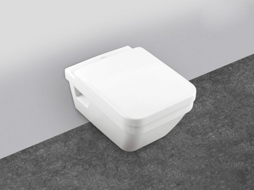 Унитаз подвесной Villeroy & Boch Architectura 5685HR01 альпийский белый, безободковый фото 2