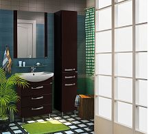 Мебель для ванной AQUATON Ария Н 65 темно-коричневая