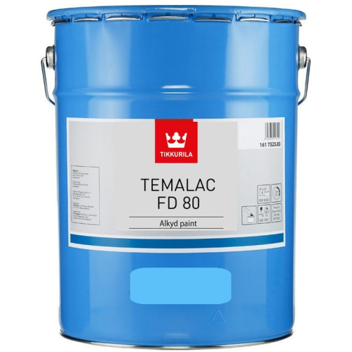 Краска Тиккурила Индастриал «Темалак ФД 80» (Temalac FD 80) алкидная глянцевая (9л) База THL «Tikkurila Industrial»